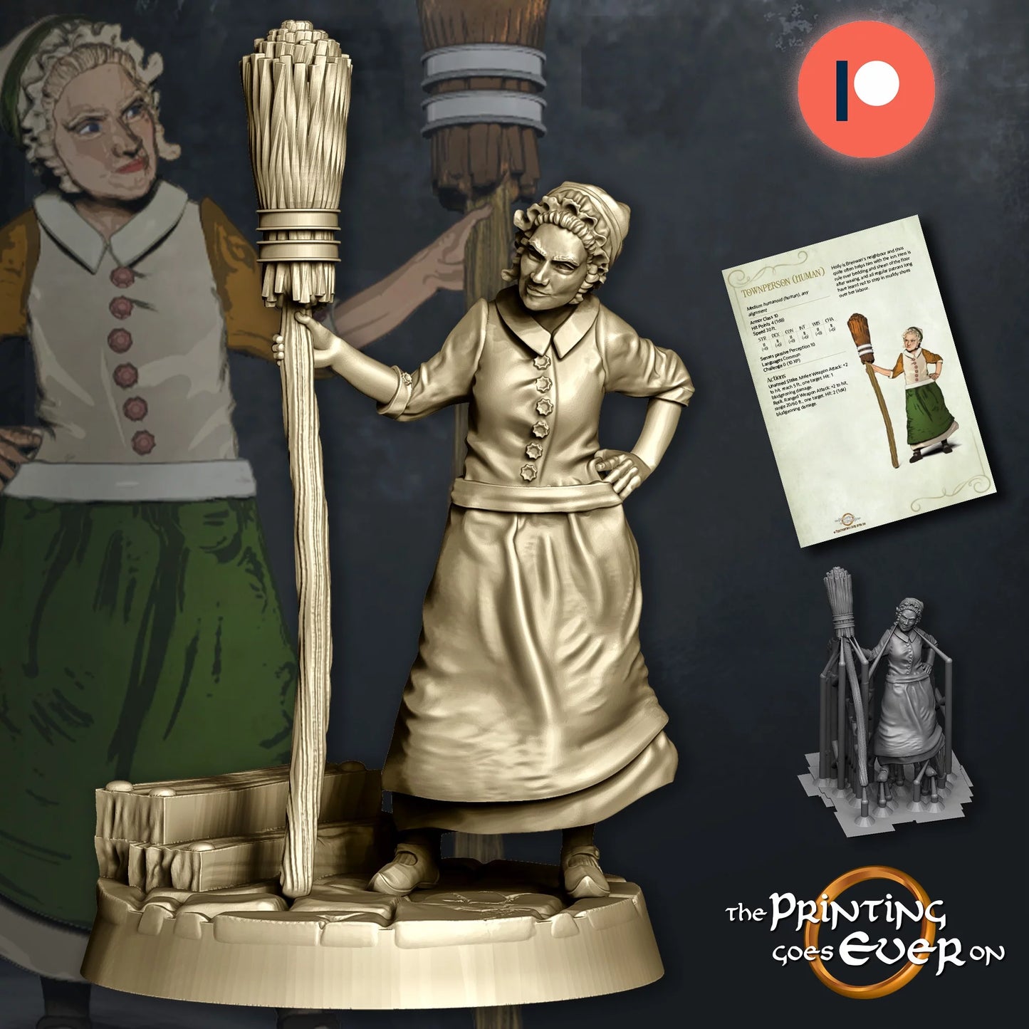 House Keeper | The Town of Breie | MESBG | The Printing Goes Ever On