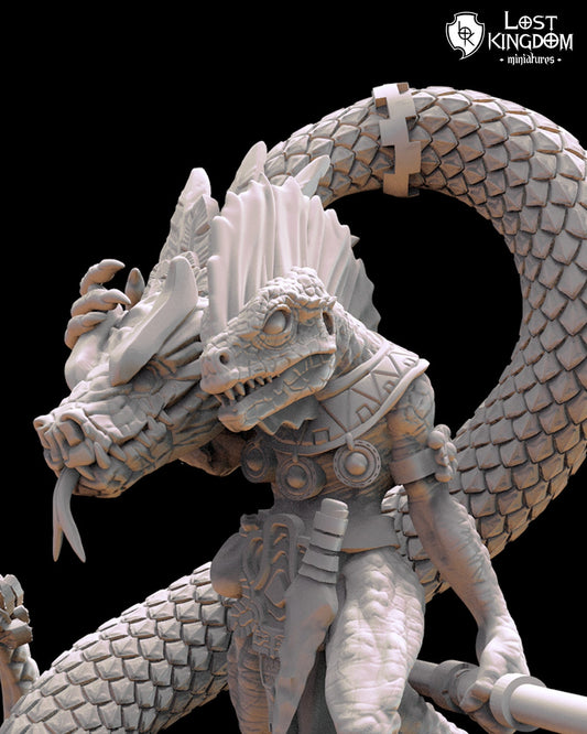 Tonatiuh, Coatl Whisperer | Saurian Ancients | Lost Kingdom Miniatures |