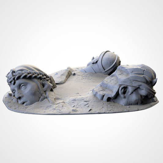 Ruined Statues | Scatter Terrain | Txarli Factory | Table Top Gaming