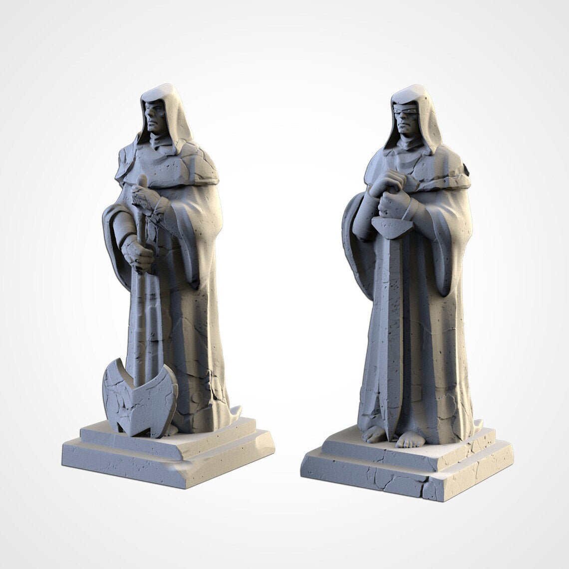 Ruined Statues | Scatter Terrain | Txarli Factory | Table Top Gaming