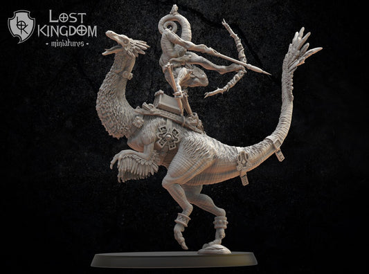 Mounted Chameleon Hero A | Saurian Ancients | Lost Kingdom Miniatures |