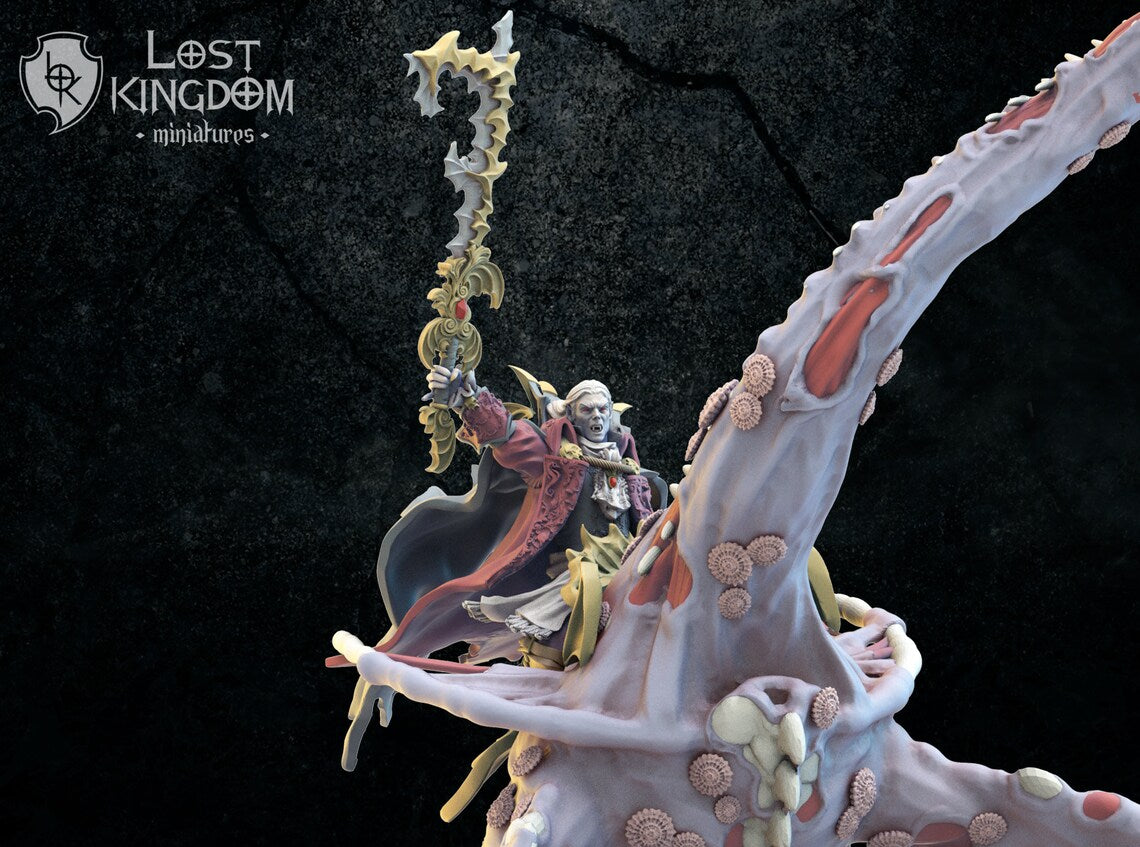 Alucard On Zombie Sea Dragon | Undead of Misty Island | Lost Kingdom Miniatures
