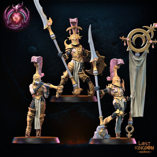 Depravation Command Group (Spears) | Sons of Depravation | Lost Kingdom Miniatures