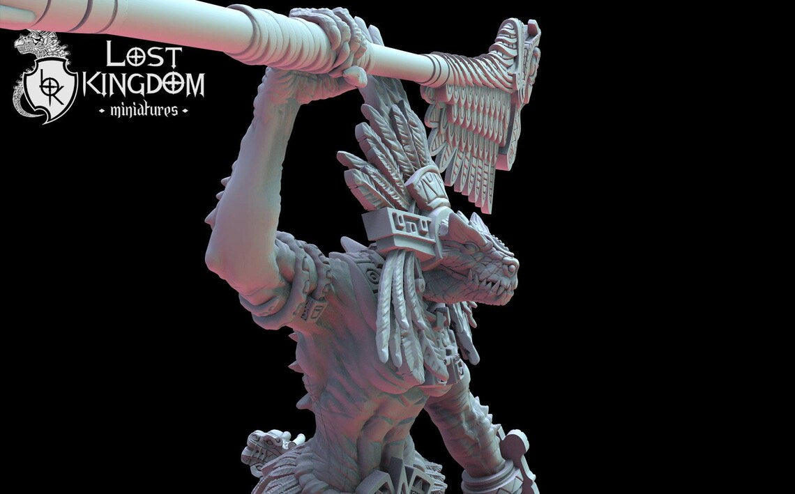 Coatlicue, Cuetzpal Mother | Saurian Ancients | Lost Kingdom Miniatures |