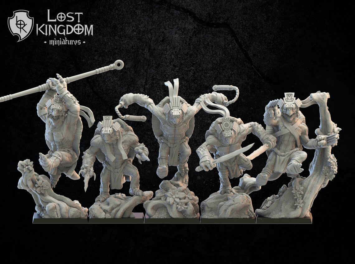 Cowabunga Ayotl Squad | Saurian Ancients | Lost Kingdom Miniatures |