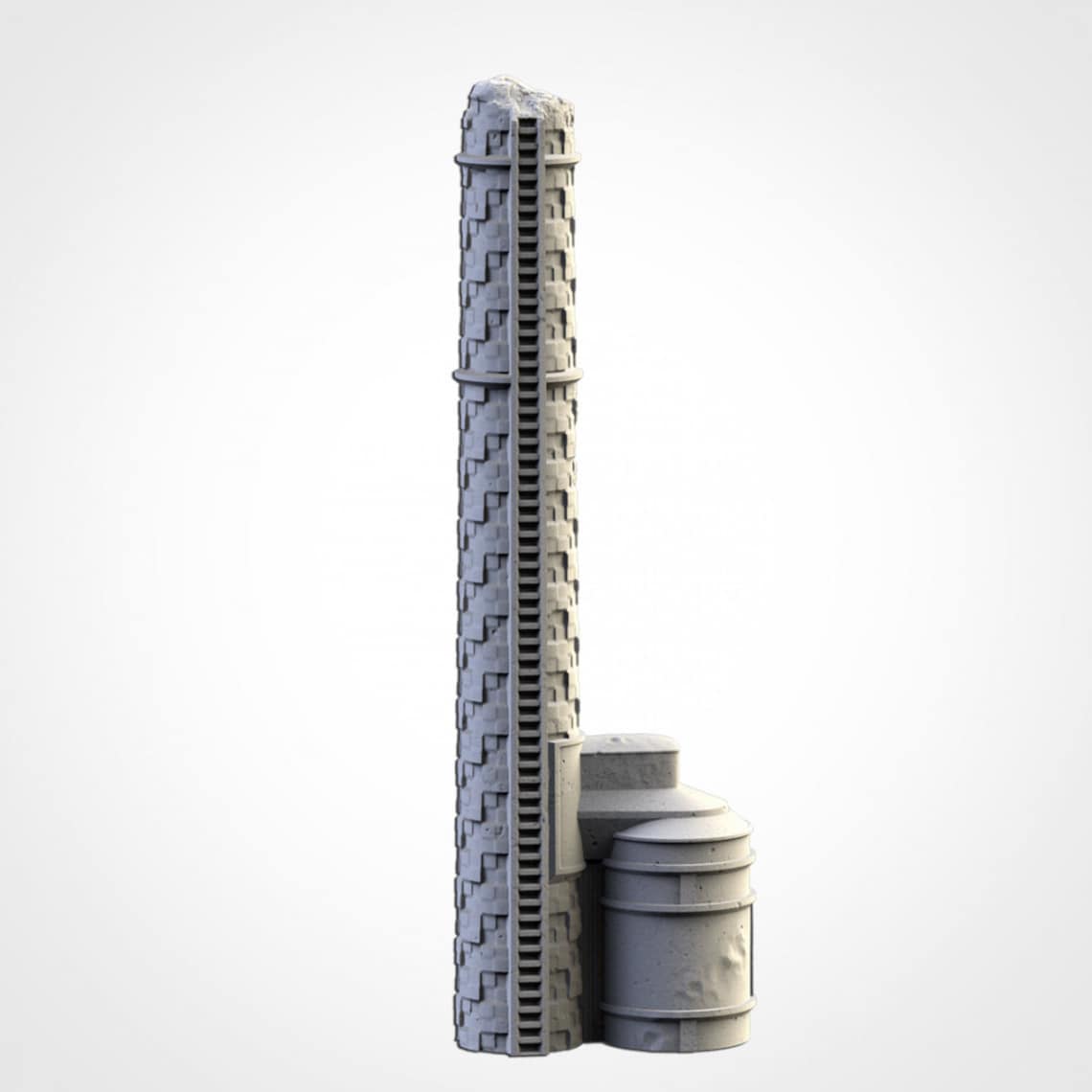 Post-Apocalyptic Nuclear Factory Terrain | Scatter Terrain | Txarli Factory | Table Top Gaming