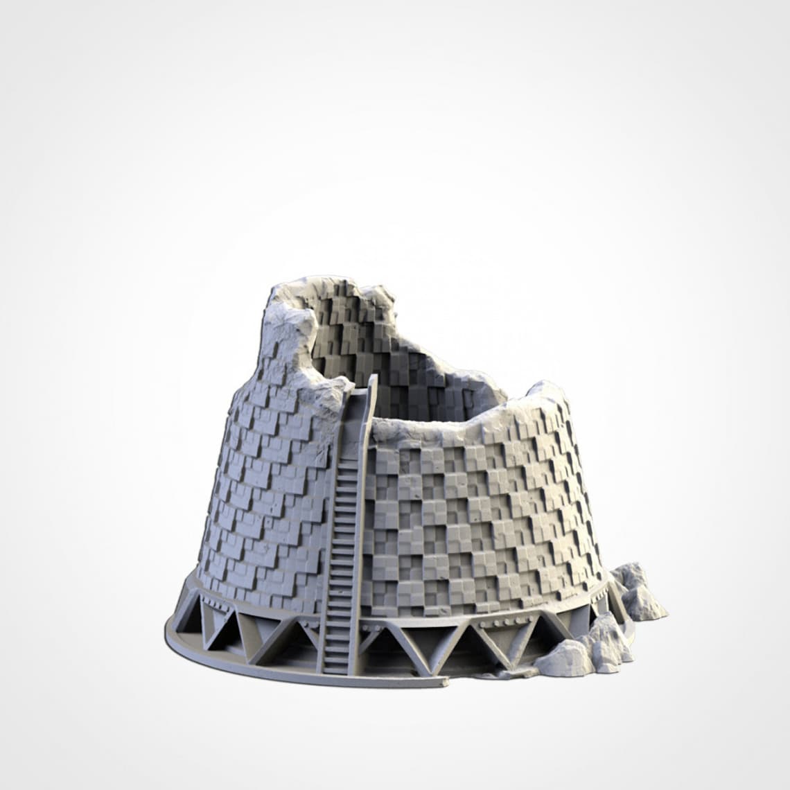 Post-Apocalyptic Nuclear Factory Terrain | Scatter Terrain | Txarli Factory | Table Top Gaming