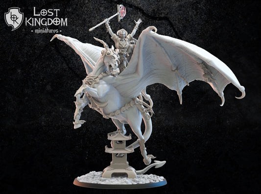 Yaachana, Night Sorceress on Tenma | Night Elves / Dark Elves | Lost Kingdom Miniatures | Tabletop Gaming | Pathfinder