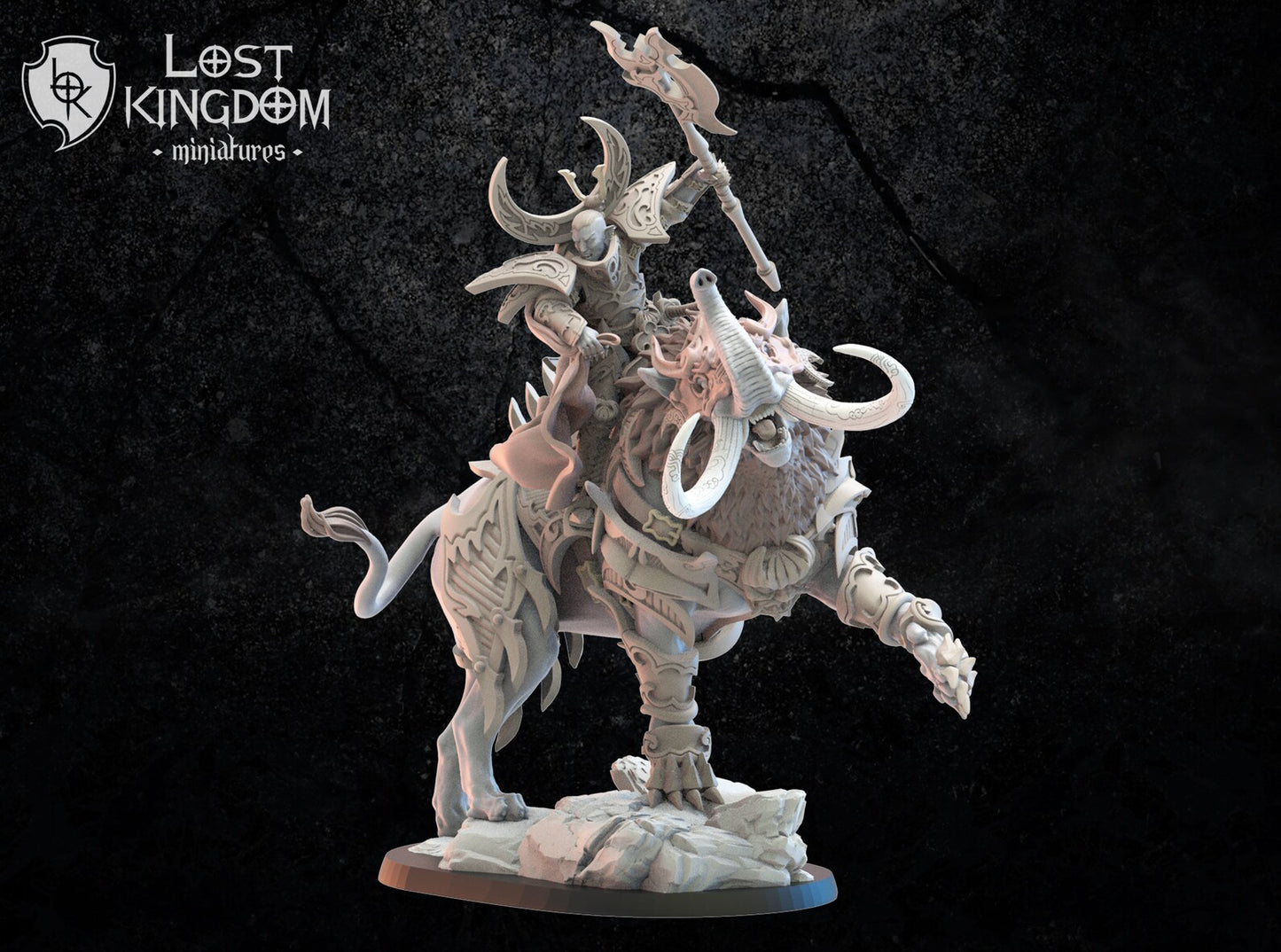 Junichiro on Baku | Night Elves / Dark Elves | Lost Kingdom Miniatures | Tabletop Gaming | Pathfinder