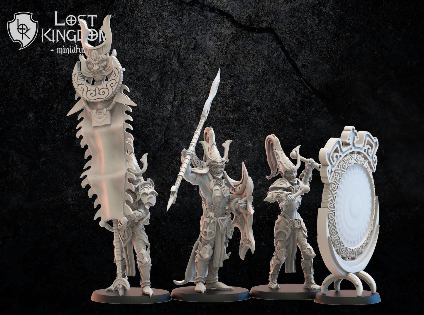 Nightfall Knights | Night Elves / Dark Elves | Lost Kingdom Miniatures | Tabletop Gaming | Pathfinder