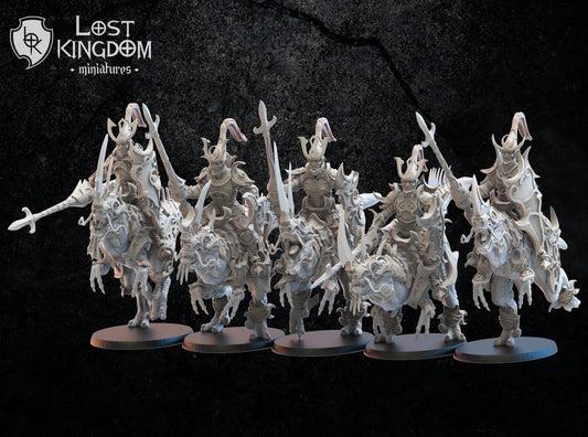 Nightfall Knights on Kyōryū | Night Elves / Dark Elves | Lost Kingdom Miniatures | Tabletop Gaming | Pathfinder