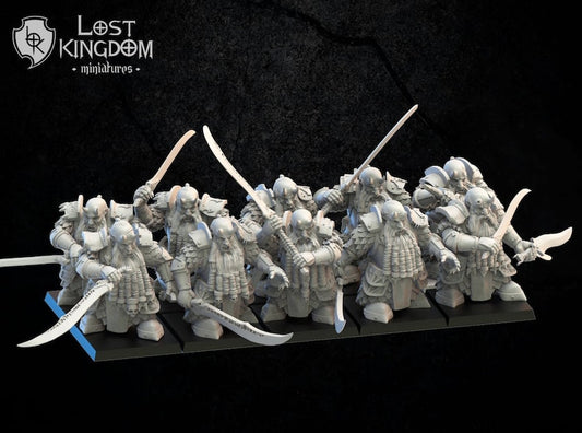 Elite Guard With Swords | Infernal Dwarves | Lost Kingdom Miniatures |