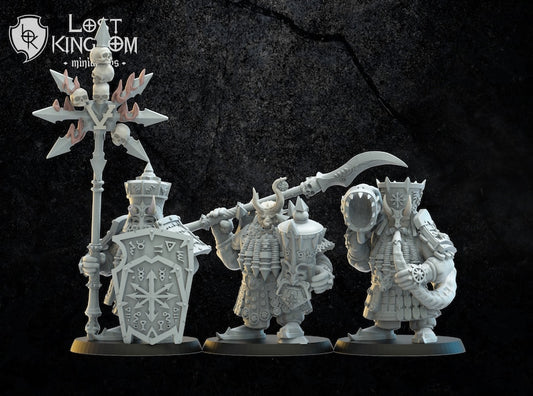 Immortals Command Group | Infernal Dwarves | Lost Kingdom Miniatures |