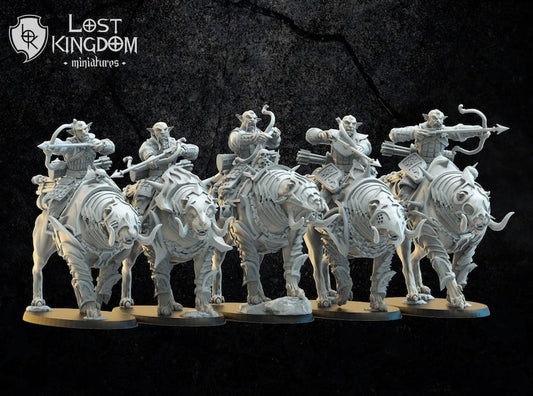 Mongobbo Bowmen Knights | Greenskins | Infernal Dwarves | Lost Kingdom Miniatures |