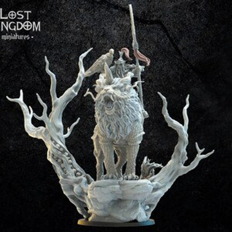 Gonghis Khan, Lord Commander On Nian | Greenskins | Infernal Dwarves | Lost Kingdom Miniatures |