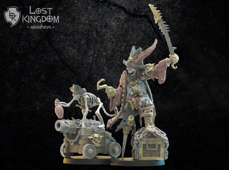 Captain "Saw Leg" & Mr. Boom | Undead of Misty Island | Lost Kingdom Miniatures