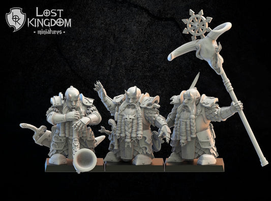 Elite Guard With Axe And Shield | Infernal Dwarves | Lost Kingdom Miniatures |