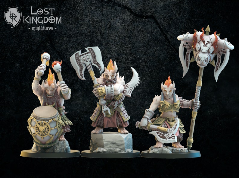 Berserker Unit | Infernal Dwarves | Lost Kingdom Miniatures |