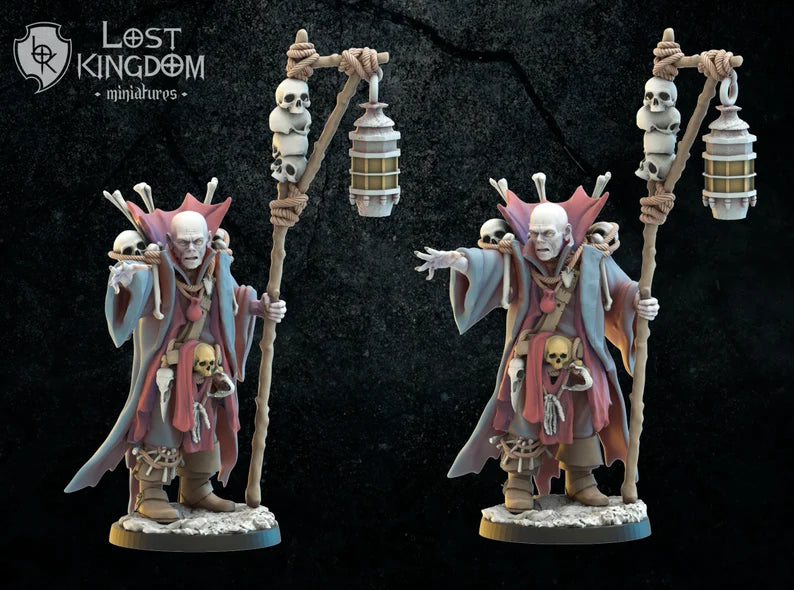Dregan "Bones" Acheron, The Necromancer | Undead of Misty Island | Lost Kingdom Miniatures