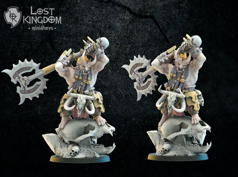 Whuldral Fireaxe, Berserker Hero | Infernal Dwarves | Lost Kingdom Miniatures |