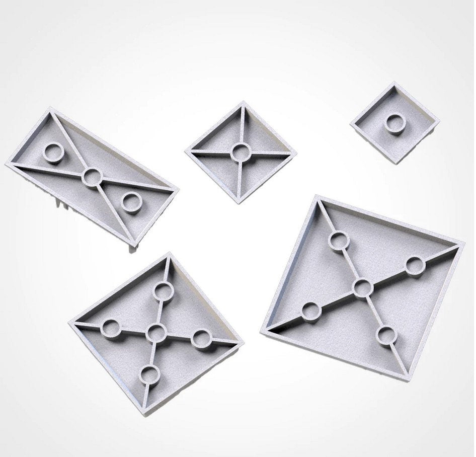 Plain Bases (Square) | PLA+ | Txarli Factory