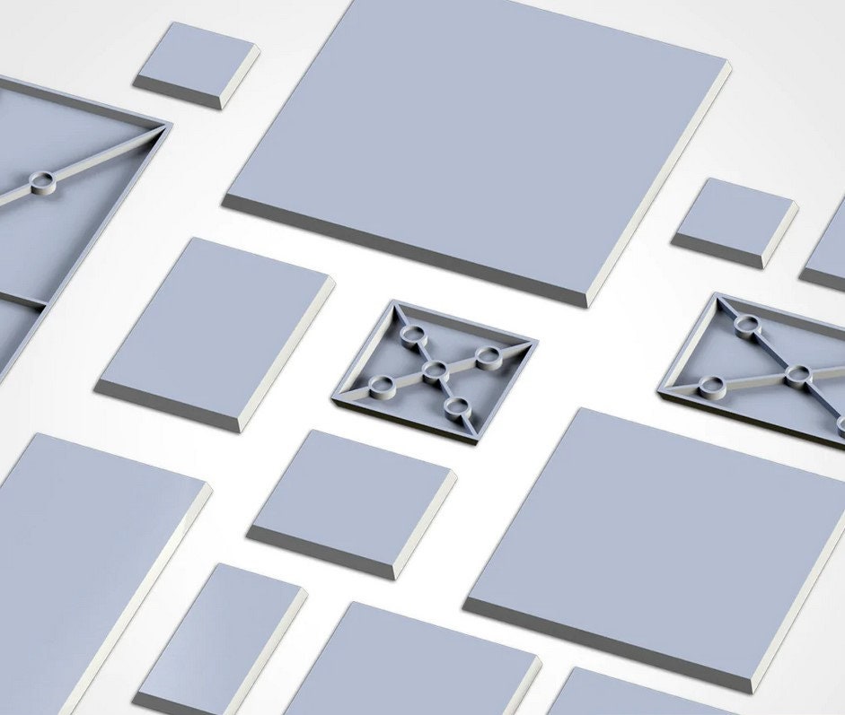 Plain Bases (Square) | PLA+ | Txarli Factory