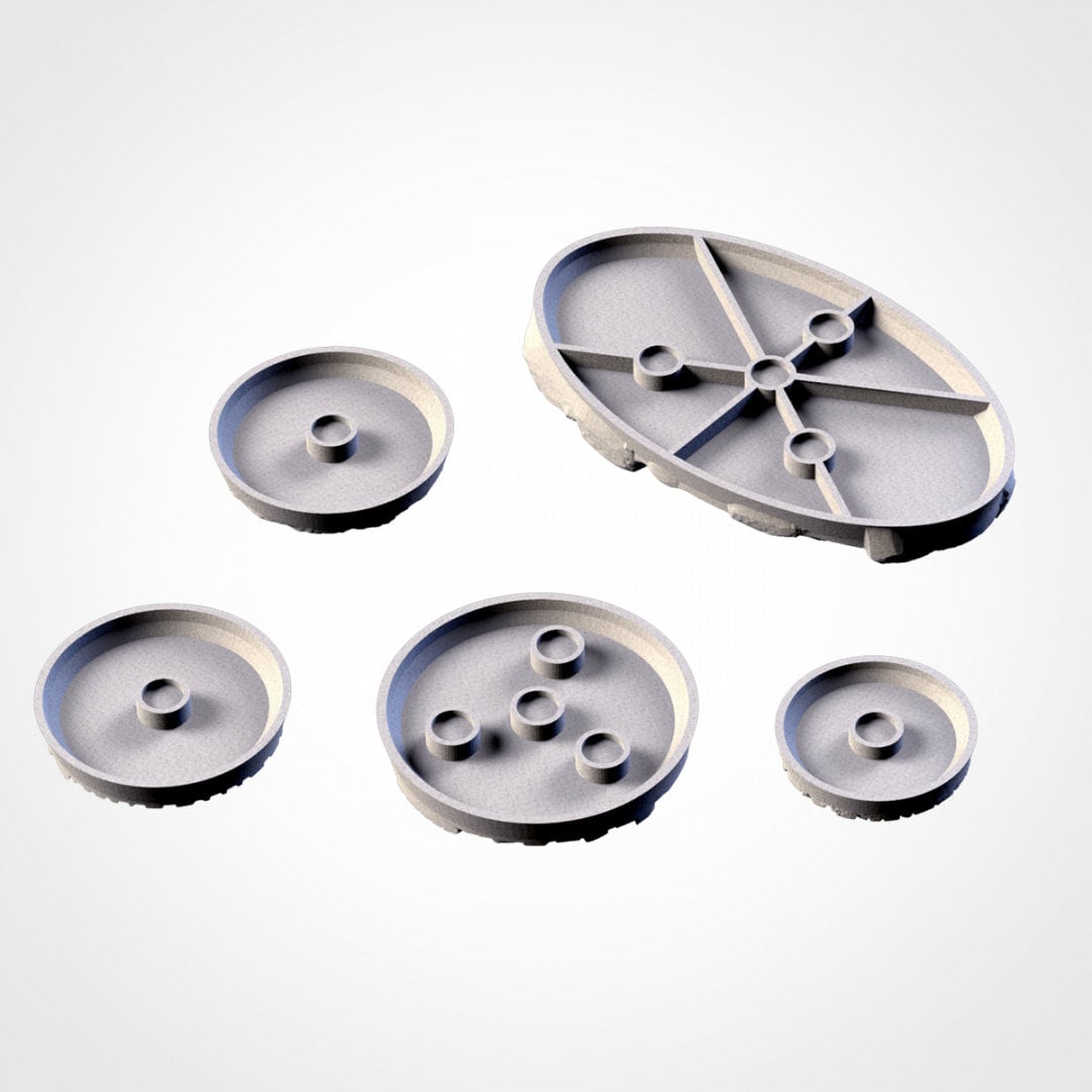 Plain Bases (Round) PLA+ | Magnet Ready | 20mm - 200mm Round and Oval | Txarli Factory