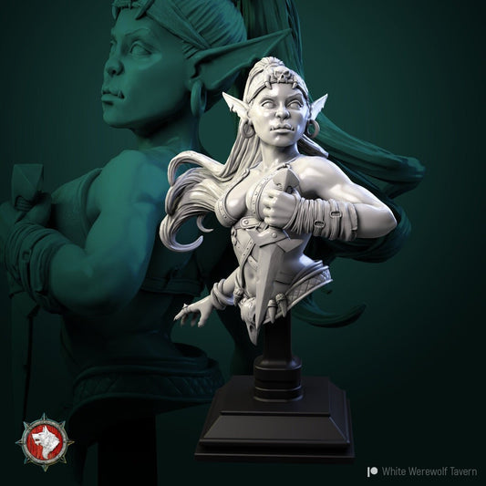 Goblin Thief | Bust | Resin 3D Printed Miniature | White Werewolf Tavern