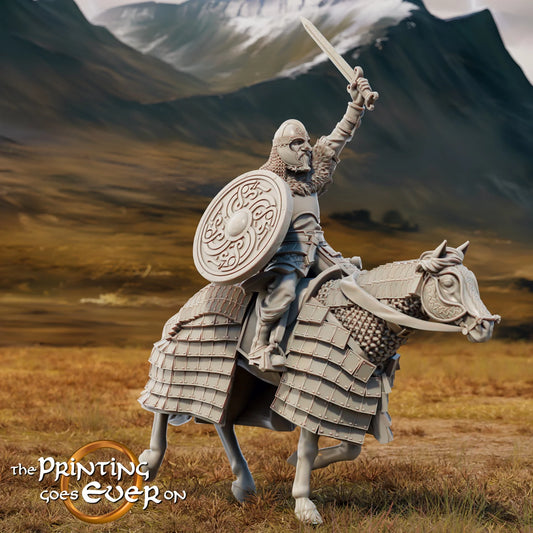 King Teobald – On Foot and Mounted | Last Stand | MESBG | The Printing Goes Ever On