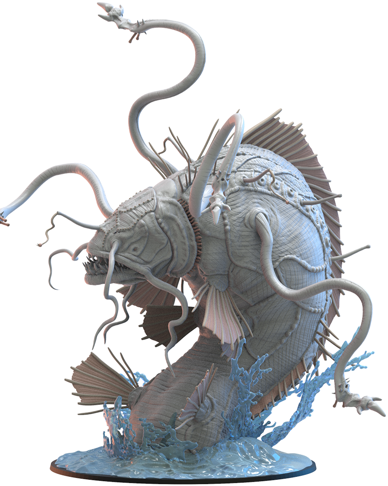 Koi, Mystic Leviathan | Night Elves / Dark Elves | Lost Kingdom Miniatures | Tabletop Gaming | Pathfinder