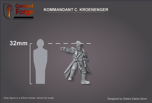 Kommandant C. Kroenenger 32mm scale reference figure