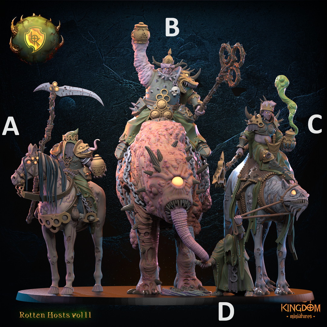 Three Kings of Disease | Rotten Hosts | Lost Kingdom Miniatures | Kings of War | Tabletop (Copy)