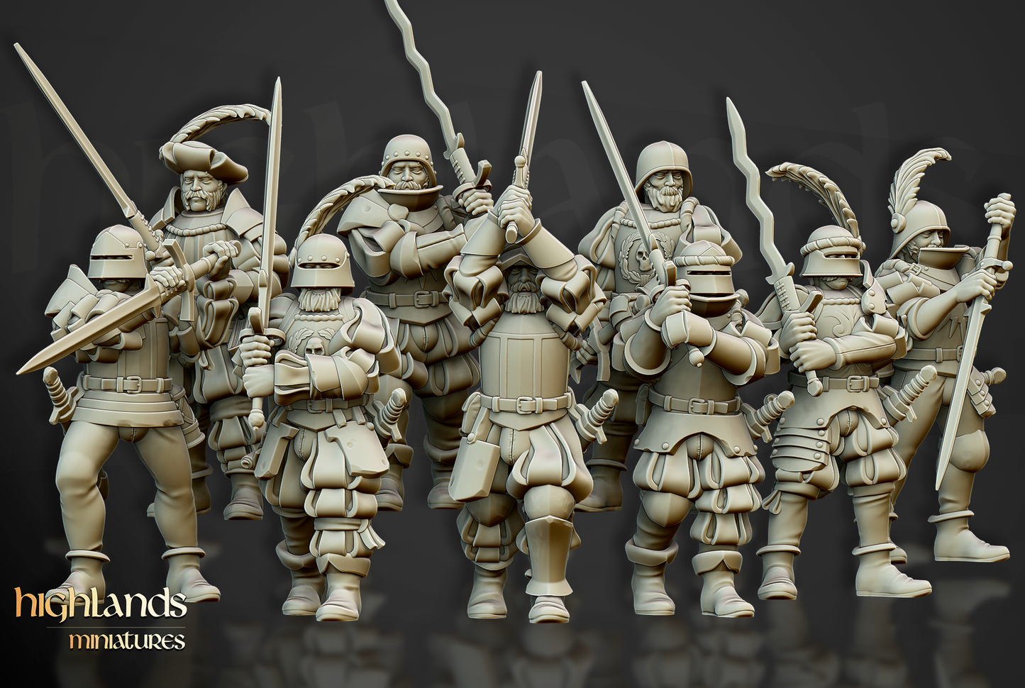 Landsknechts of Soltau | Sunland, Empire of the Sun | Highlands Miniatures