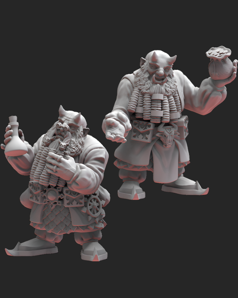 Chaos Dwarf Merchants | Infernal Dwarves | Lost Kingdom Miniatures