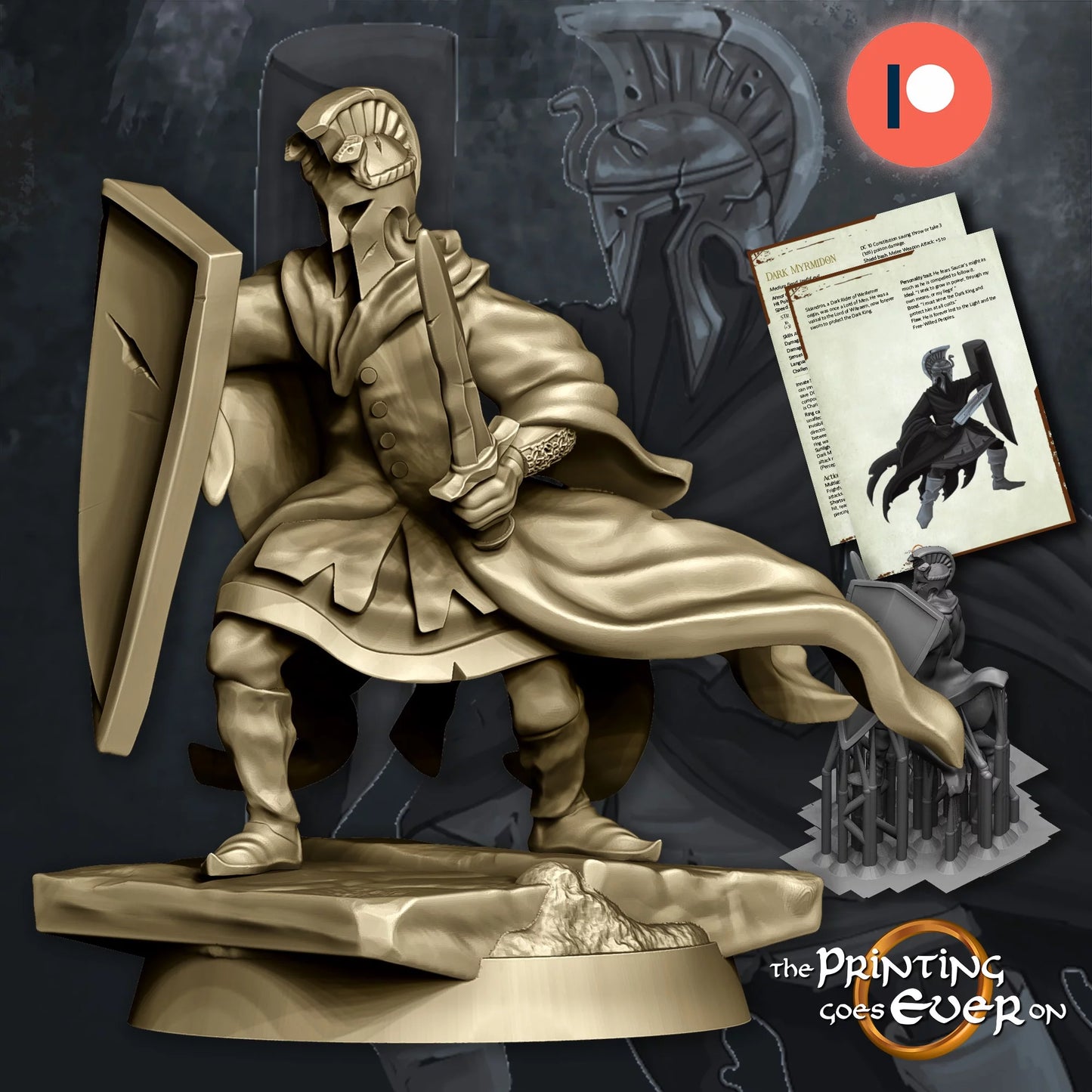 Dark Myrmidon | Waylay at Fehntop | MESBG | The Printing Goes Ever On