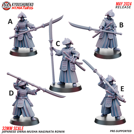 Japanese Female Ronin Spearmen Onna-Musa (Naginata) | Nippon | Kyoushuneko