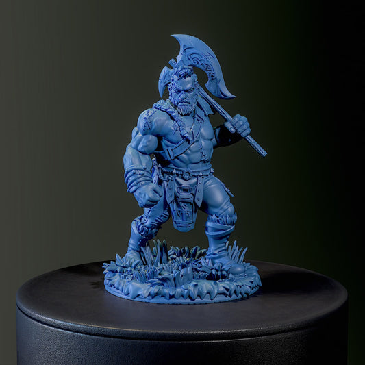 Wardon - The Berserker | The Promise of Steel | 28mm-120mm Scale | Ronin Arts Workshop (Copy)