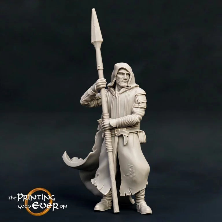 Rangers with Spears | The Ashen Rangers | MESBG | The Printing Goes Ever On