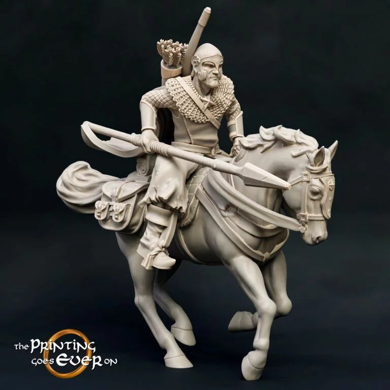 Rangers with Spears | The Ashen Rangers | MESBG | The Printing Goes Ever On