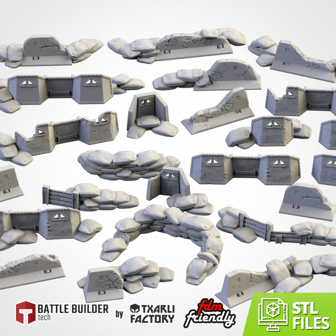 Street Barricades | Scatter Terrain | Txarli Factory | Table Top Gaming