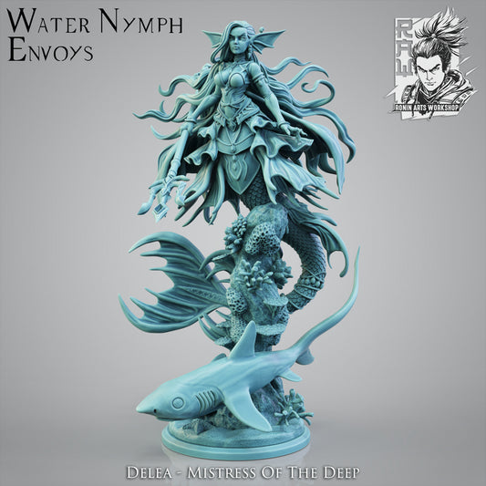 Delea - Shapeshifting Mermaid Infiltrator | 35mm/54mm | Resin 3D Printed Miniature | Ronin Arts Workshop