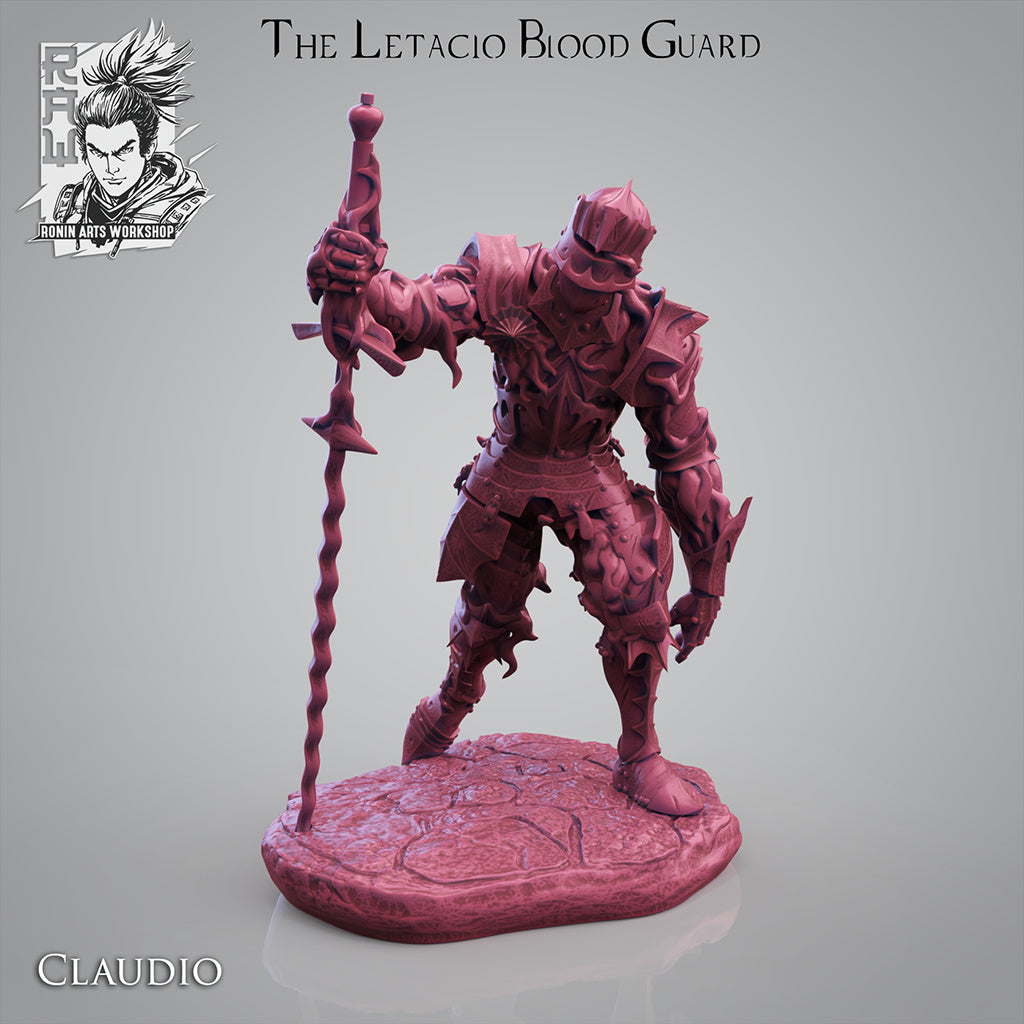Demon Knight Claudio | Mutated Demon Knights | 28mm - 120mm Scale | Resin 3D Print | Miniature | Pathfinder| DND | Ronin Arts Workshop