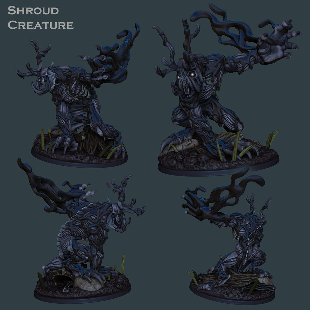 Shroud Creature - Shadow Monster | Mutated Demon Knights | 28mm - 120mm Scale | Resin 3D Print | Miniature | Pathfinder| DND  | Ronin Arts Workshop