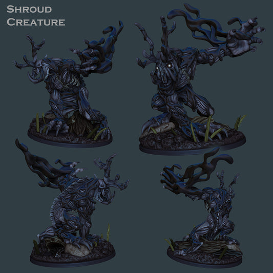 Shroud Creature - Shadow Monster | Mutated Demon Knights | 28mm - 120mm Scale | Resin 3D Print | Miniature | Pathfinder| DND  | Ronin Arts Workshop