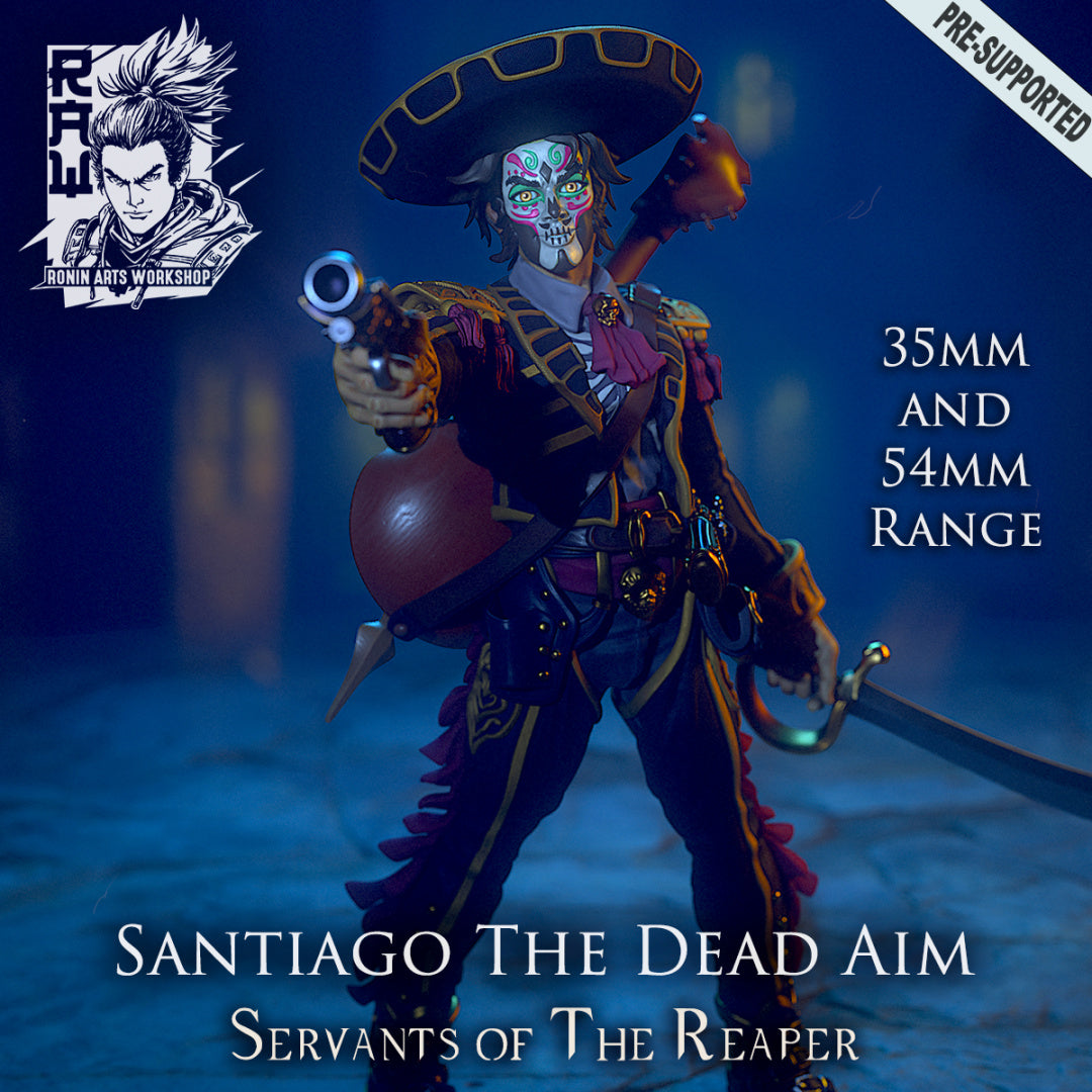 Santiago, the Dead Aim | Servants of the Reaper | 28-120mm Scale | Ronin Arts Workshop