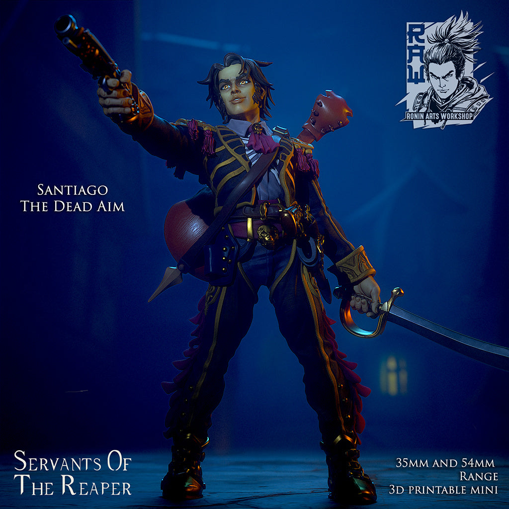 Santiago, the Dead Aim | Servants of the Reaper | 28-120mm Scale | Ronin Arts Workshop