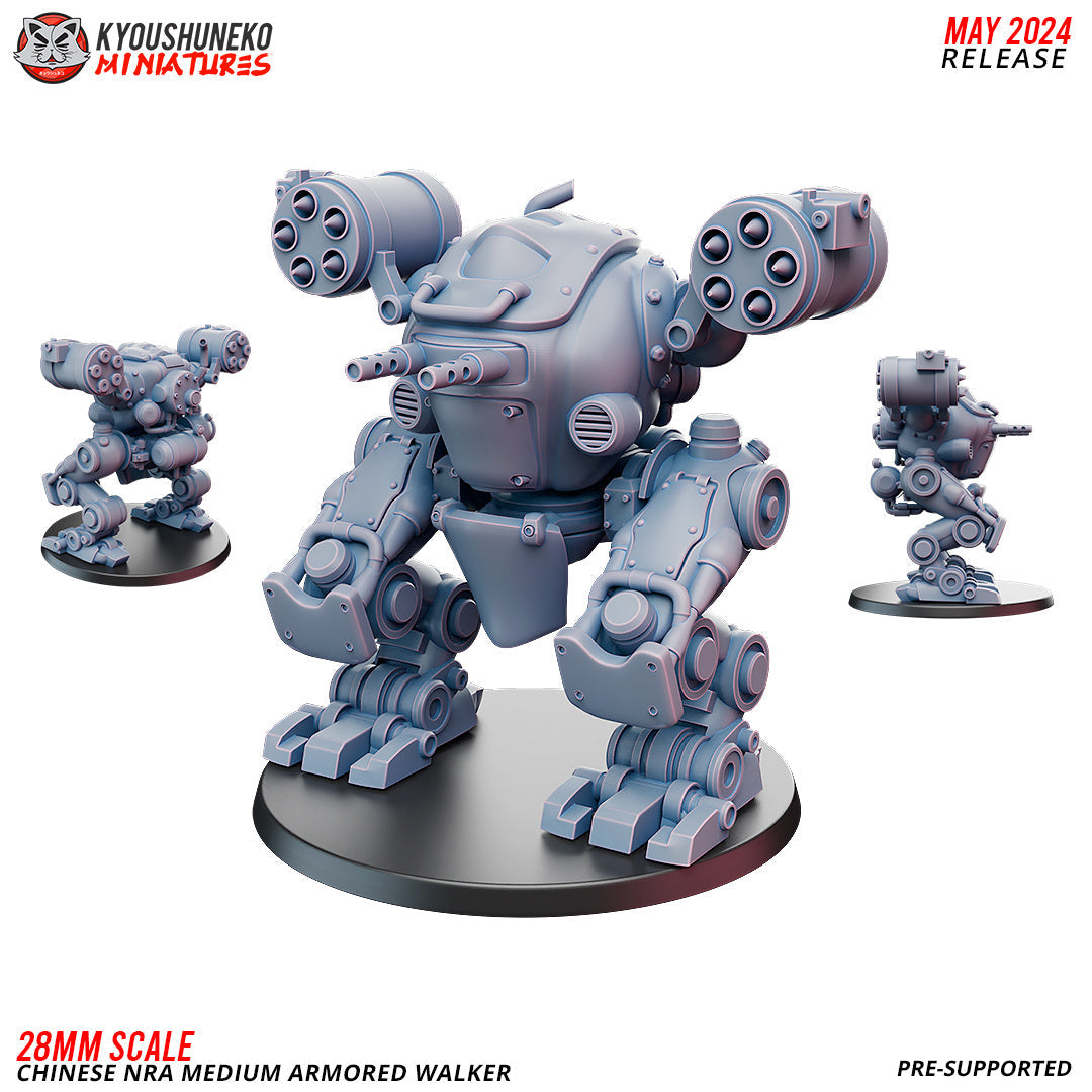 Chinese NRA Medium Armored Walker Mech | Weird War II | China Burma India Theater | Kyoushuneko