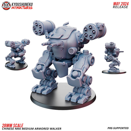 Chinese NRA Medium Armored Walker Mech | Weird War II | China Burma India Theater | Kyoushuneko