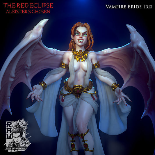 Vampire Bride Iris | SFW or NSFW | The Red Eclipse | 28mm - 120mm | Resin 3D Printed | Ronin Arts Workshop