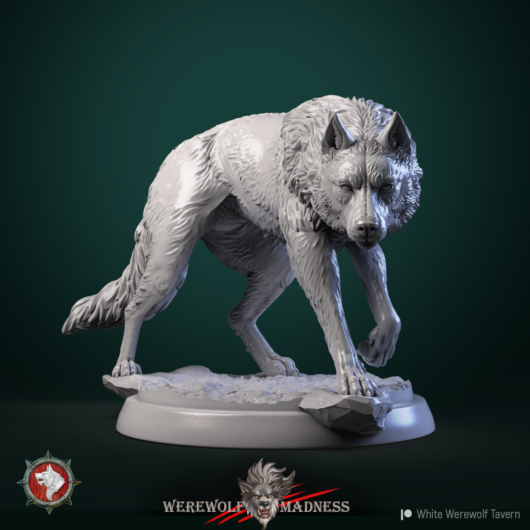 Wolves | Resin 3D Printed Miniature | White Werewolf Tavern